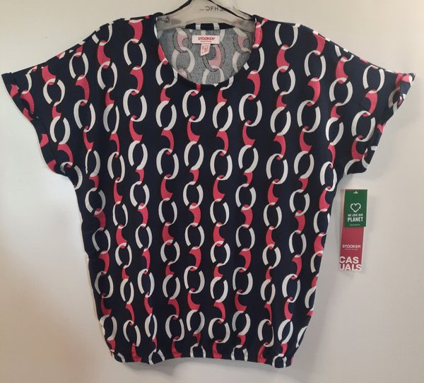 Stooker Damen RH-Shirt Carly 1/2 , abstract chain