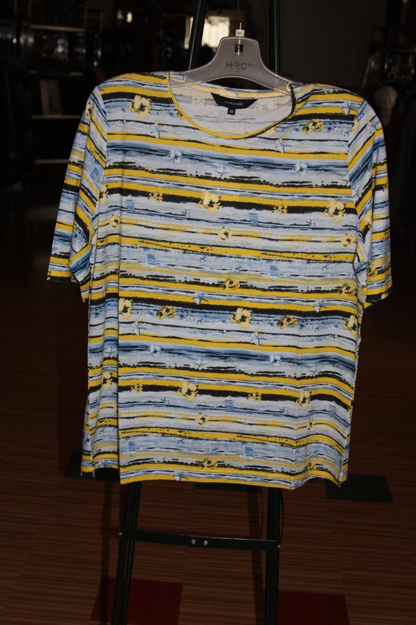 Damen  Komfort RH-Shirt 1/2 multicolor, zitronensorbet