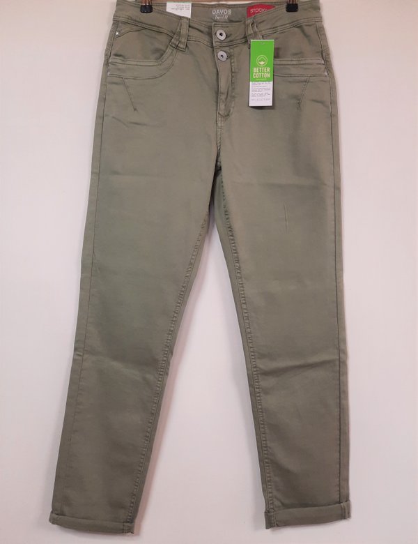 Stooker Davos Damen-Jeans, green tee