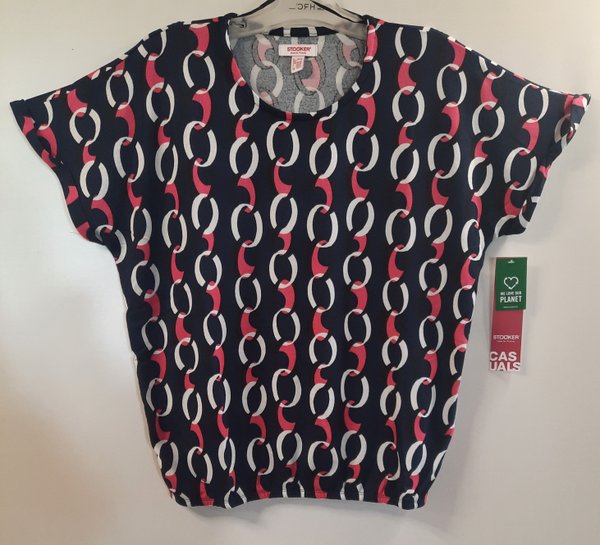 Stooker Damen RH-Shirt Carly 1/2 , abstract chain