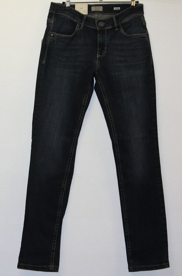 Pioneer Damen-Jeans, Sally modisch deeb-blue used, slim fit
