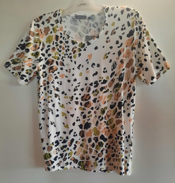 Damen  Komfort RH-Shirt 1/2 , multicolor, lime