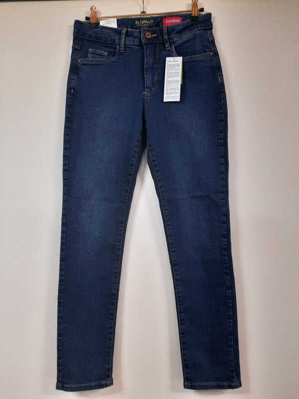 Damen-Jeans,Florenz,medium blue, slim fit