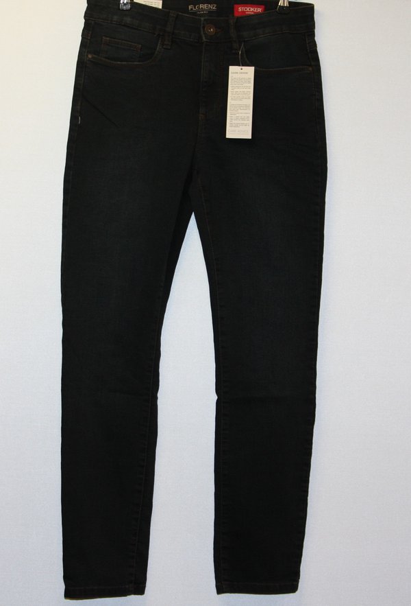 Damen-Jeans,Florenz blue blacke, slim fit