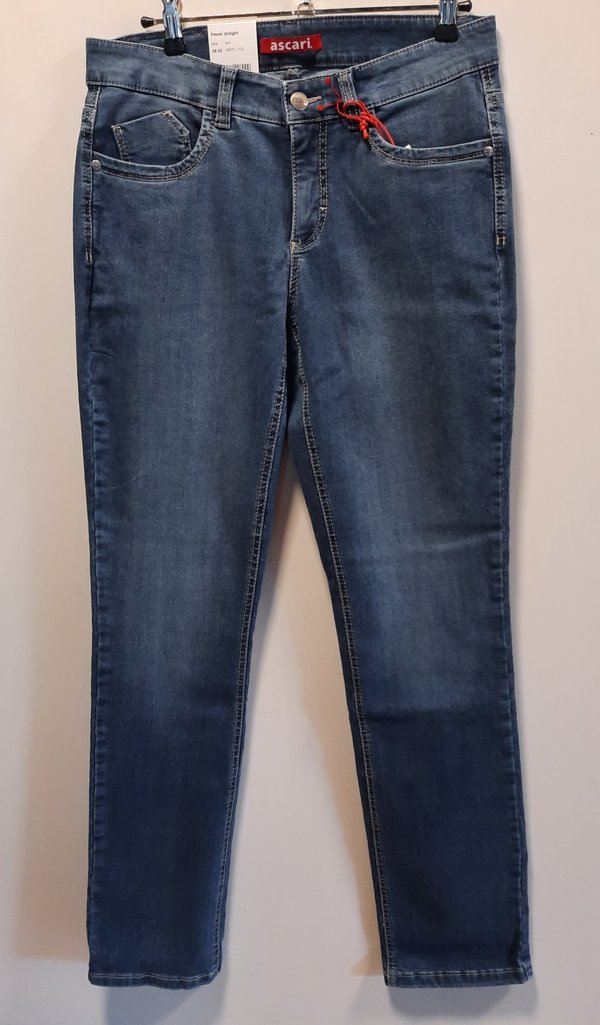 Ascari Power Damen-Jeans, straight, bleached