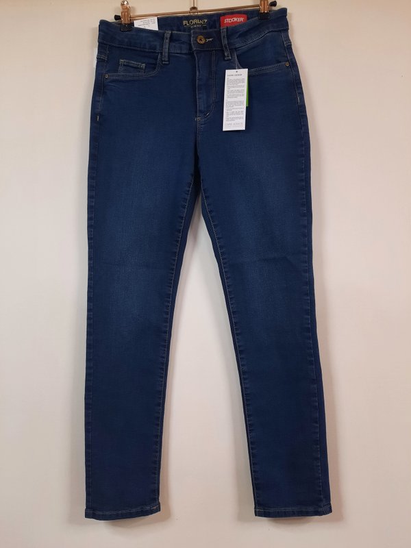 Stooker Damen-Jeans,Florenz,medium blue, slim fit