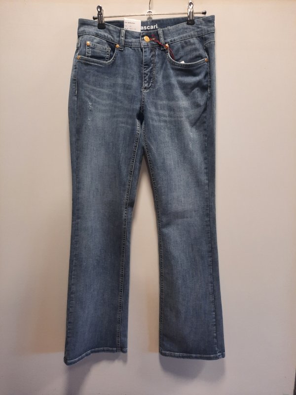 Ascari Kim Bellbottom Damen-Jeans, New-Fit, bleached blue