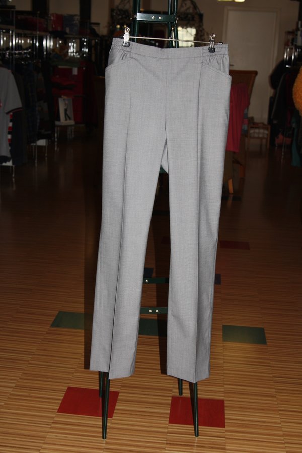 Stark Ulla  Damen-Jeans, rundum-Gummizug,mit seitlichen Taschen , grau