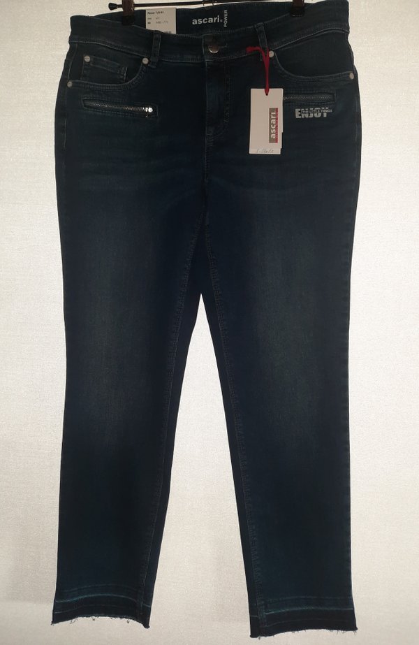 Ascari Power 7/8 Damen-Jeans, blue stone