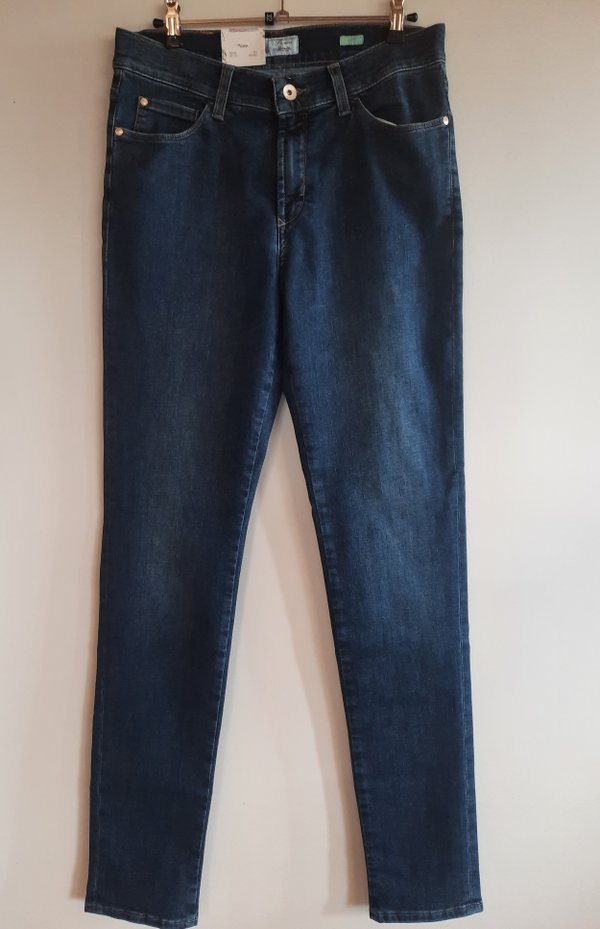 Pioneer Damen-Jeans, Katy modisch deeb-blue used, slim fit.